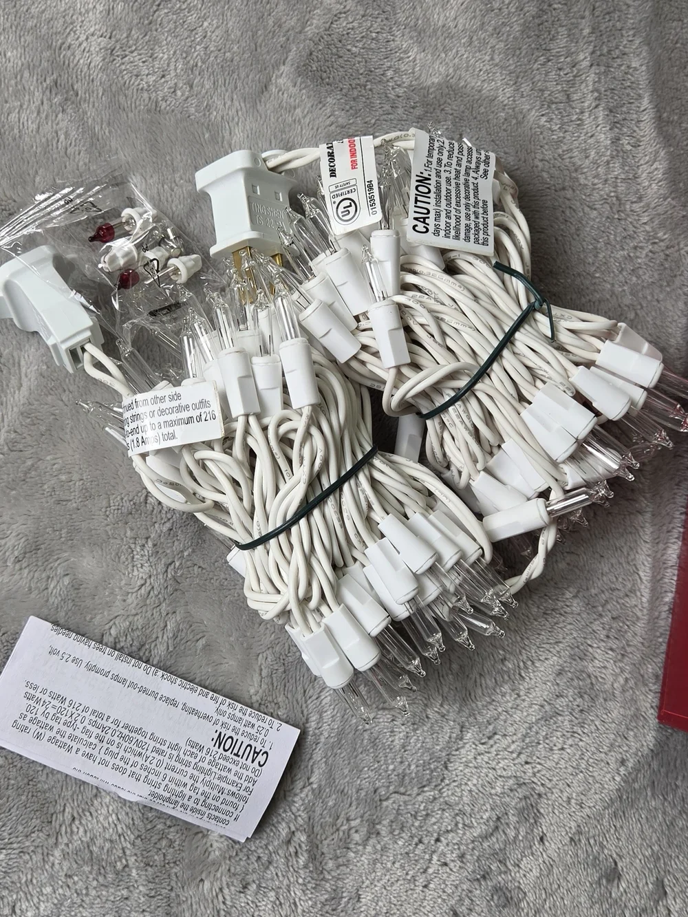 Wondershop 100 Clear Mini String Lights White Wire Indoor Outdoor 20.6 ft Tested
